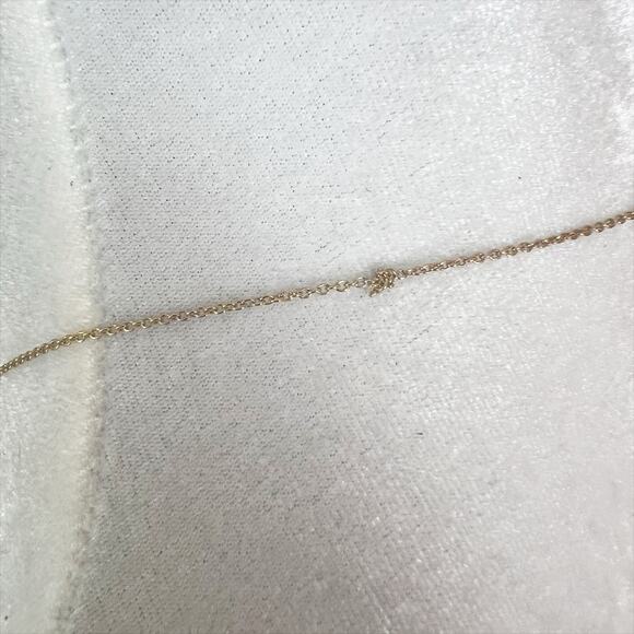 Gold Tone Adjustable Chain Necklace with Pink Floral Heart Pendant Charm - Picture 5 of 5